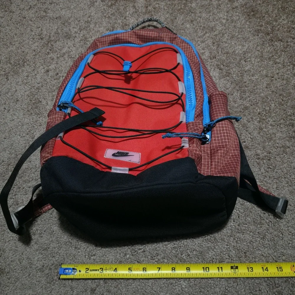 Nike Hayward 2.0 Backpack Red Bookbag Work School Straps Sports Bag Zip